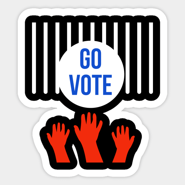 Go Vote Sticker by BR Design 